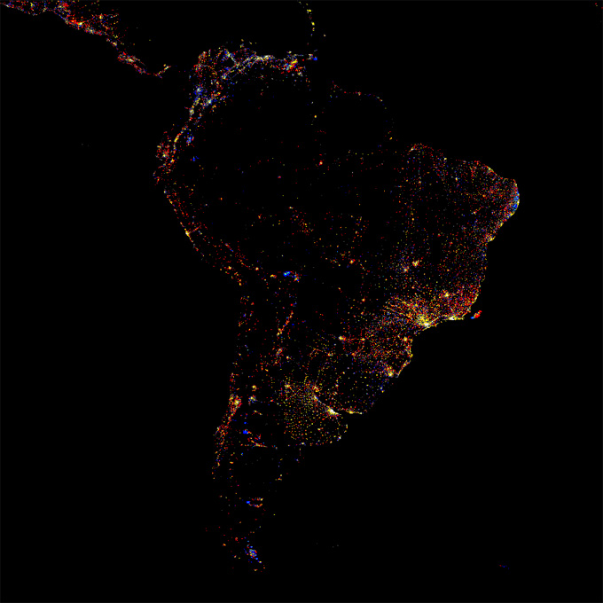 luzes-americalatina Nighttime Lights of the World, image 3