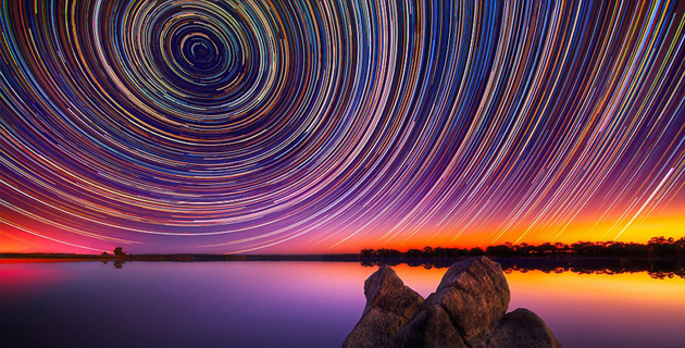 Star trails by Lincoln Harrison