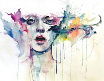 Watercolor Paintings by Agnes Cecile