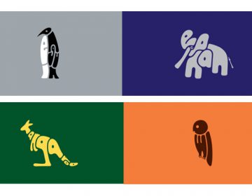 animal typography | Dan Fleming