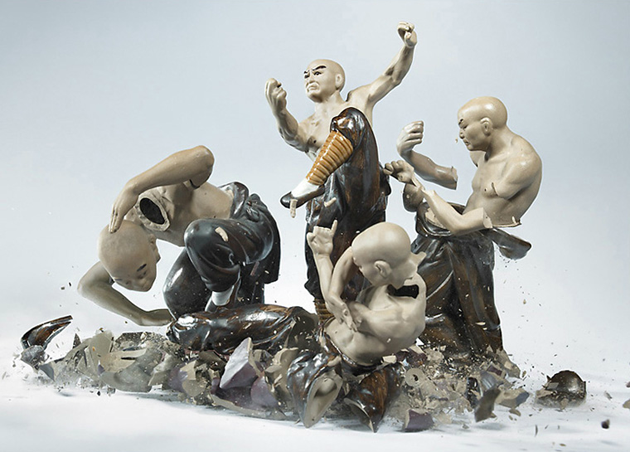 Crashing Porcelain Figures by Martin Klimas011