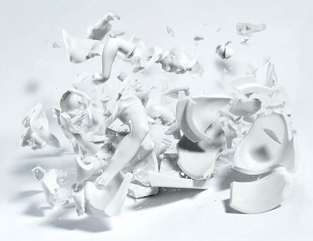 Crashing Porcelain Figures by Martin Klimas07