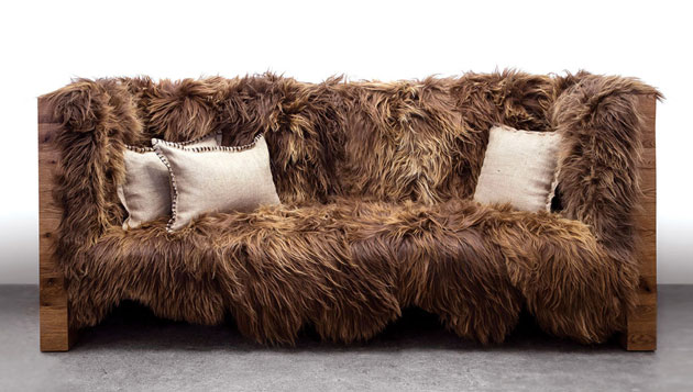 Long Wool Sofa