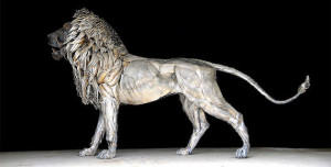 Aslan | Lion Sculpture made with 4000 Pieces of Metal