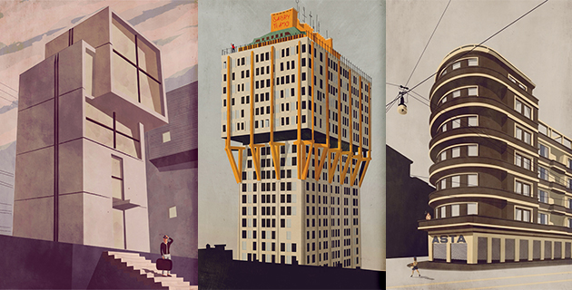 Architectural Illustrations | Giordano Poloni