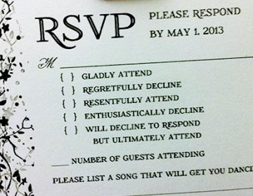 No ordinary wedding invitations