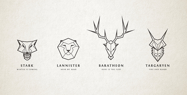 How To Draw ‘Game Of Thrones’ Line Art Logos