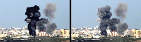 Tawfik Gebreel Gaza airstrike drawings 5