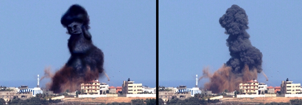Tawfik Gebreel Gaza airstrike drawings 3
