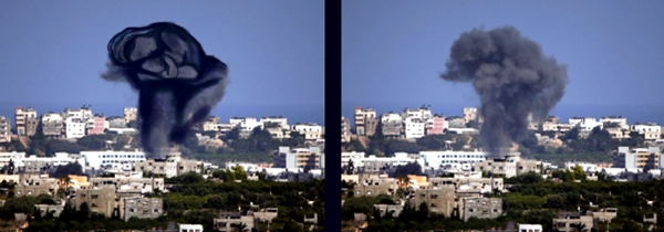 Gaza artist turns Israeli air strike smoke into drawings feeldesain4