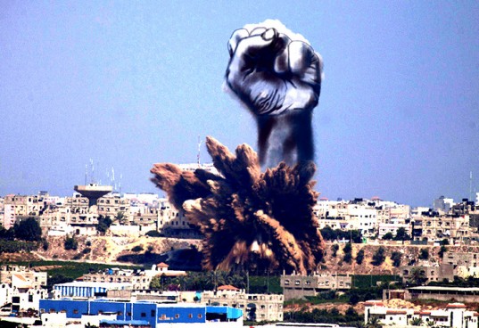 Gaza artist turns Israeli air strike smoke into drawings feeldesain6