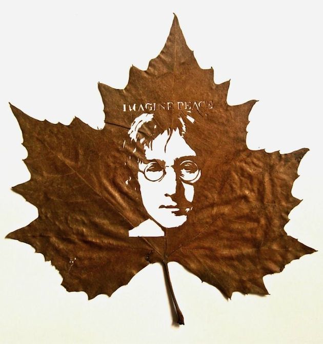 Hand cut leaf art | Omid Asadi Feeldesain09