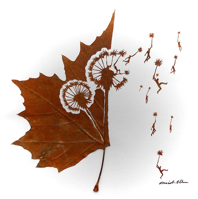 Hand cut leaf art | Omid Asadi Feeldesain10