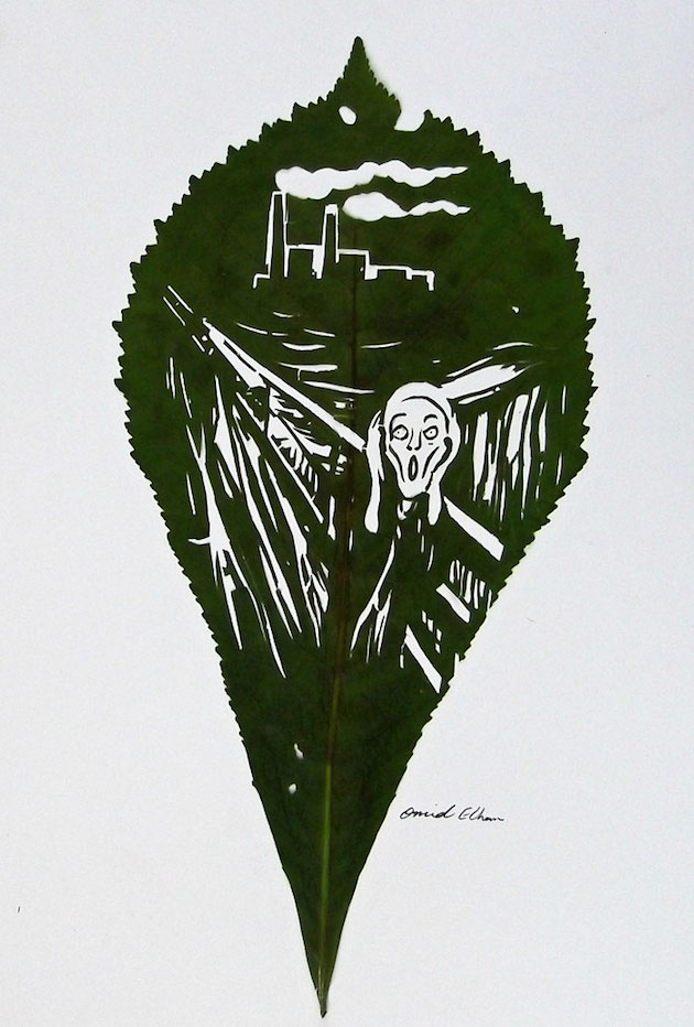 Hand cut leaf art | Omid Asadi Feeldesain12