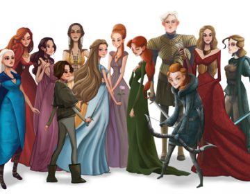 Illustrations Of Women From “Game Of Thrones”