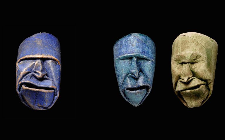 Toilet Paper Rolls Squished into Funny Faces