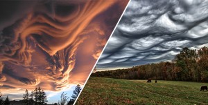 Stormy Clouds Roll Like Ocean Waves