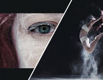 Dancer rising from powder | Emily Merpillat