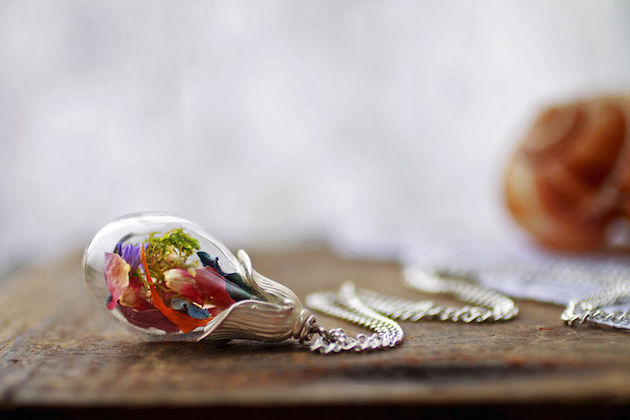 Whimsical Jewelry with real flowers feel desain RubyRobinBoutique02