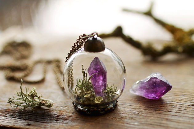 Whimsical Jewelry with real flowers feel desain RubyRobinBoutique03