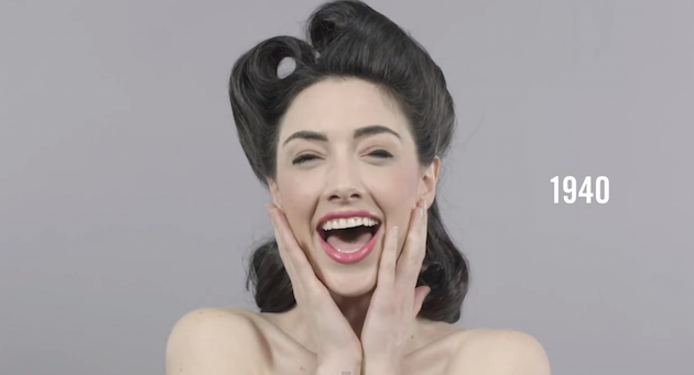 100 Years of Beauty in 1 Minute  feeldesain 1940