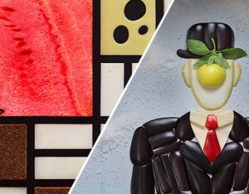 Famous images recreated with food | Tatiana Shkondina