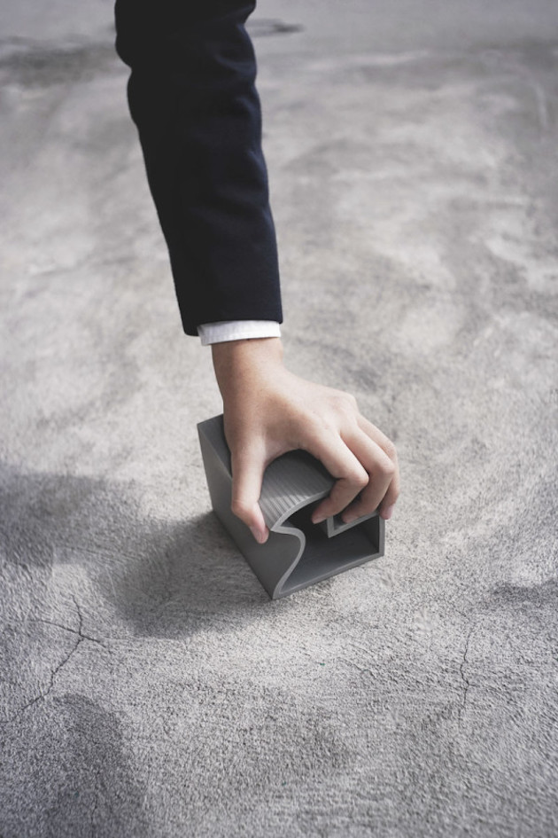 Soft faux concrete desk accessories feel desain TripleLiving 3