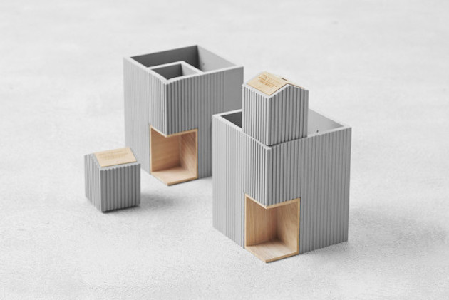 Soft faux concrete desk accessories feel desain TripleLiving 6