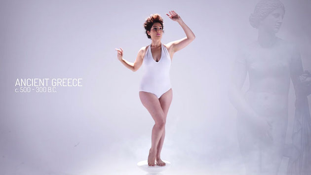 The perfect body over 3,000 years Feel desain Buzzfeed Video03