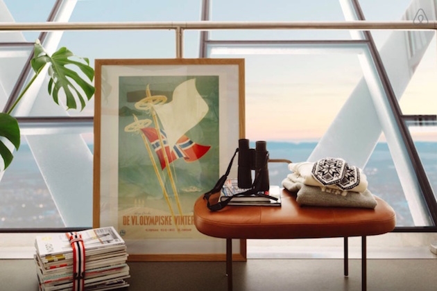 A night at the top of a ski jump feel desain Airbnb 11