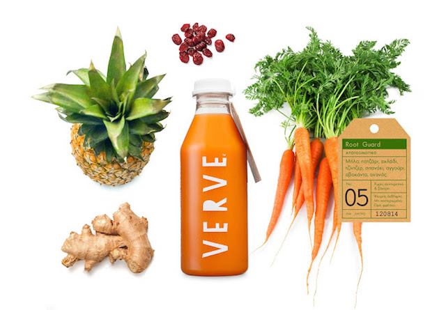 Brand identity and packaging feel desain Verve Juices 04
