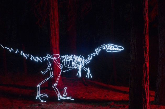 Dinosaur Light Paintings Feel desain Darren Pearson 05