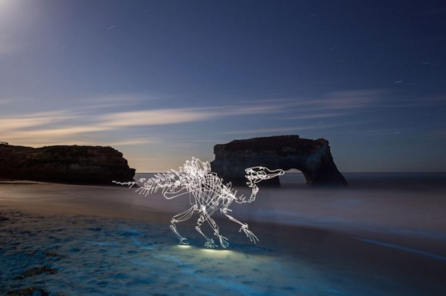 Dinosaur Light Paintings Feel desain Darren Pearson 08
