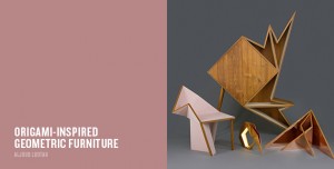 Origami-inspired geometric furniture | Aljoud Lootah
