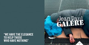 Campaign plays with juxtaposition between homelessness and high fashion | Aurore