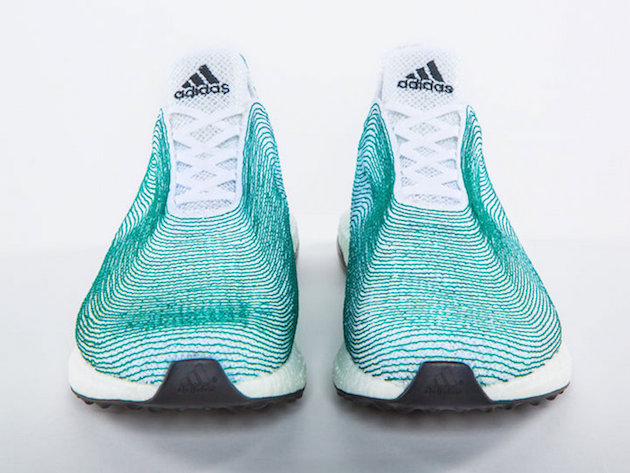 Recycled plastic footwear feel desain Adidas and Parley 2