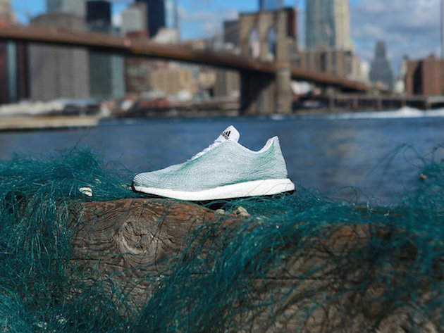 Recycled plastic footwear feel desain Adidas and Parley 3