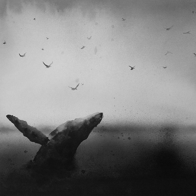 Black and White Watercolors exploring animal and children connection feel desain Elicia Edijanto 03