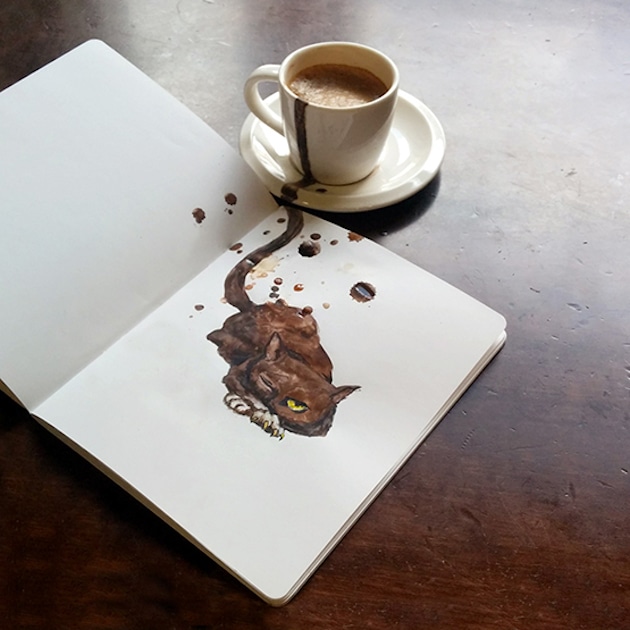 Coffee Cats feel desain Elena Efremova 4