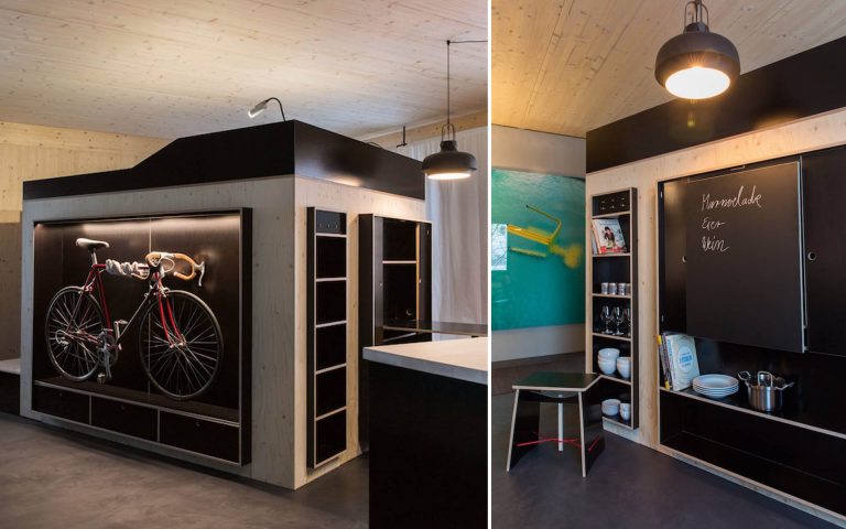 Space Saving Living Cube for micro apartments