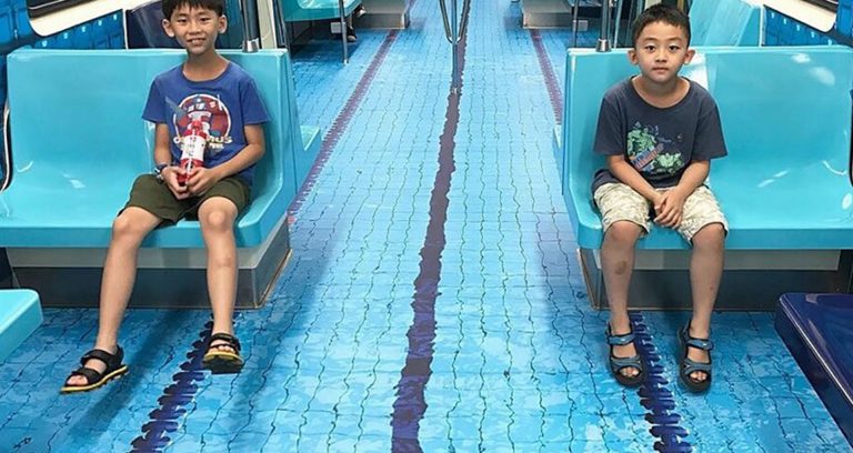 Taiwan Subway turned into a sport venues