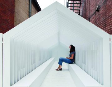 Street installation created for the Exhibit Columbus Festival