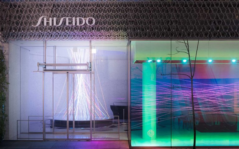 Neuroscience-inspired installations at the Shiseido Ginza building