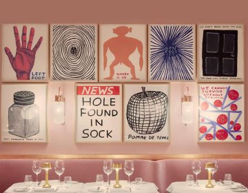 David Shrigley covers the walls of Sketch with 91 colourful new works