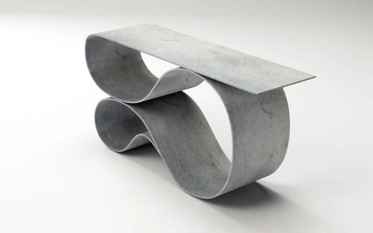 Neal Aronowitz crafts a new table collection entitled Concrete Canvas