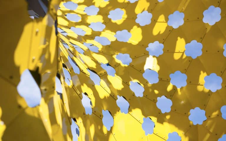 Small Shaped Elements Compose a Sculpture