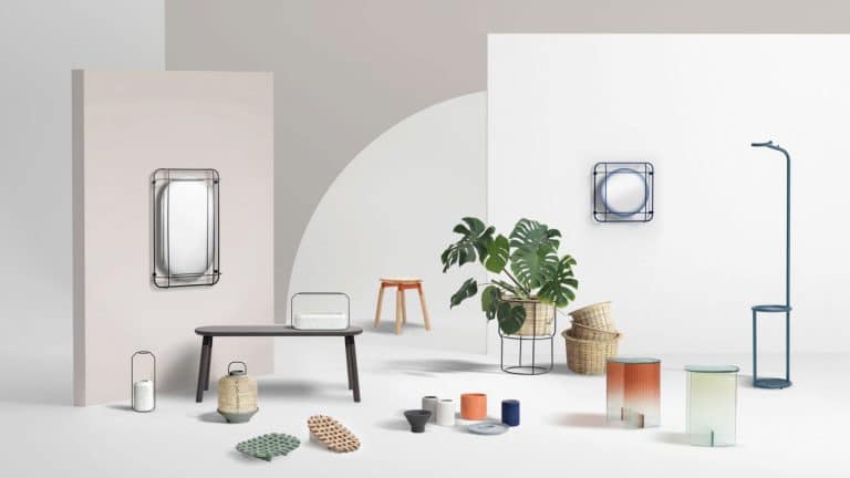 Oval Side Tables Using Fluted Glass By Thinkk Studio