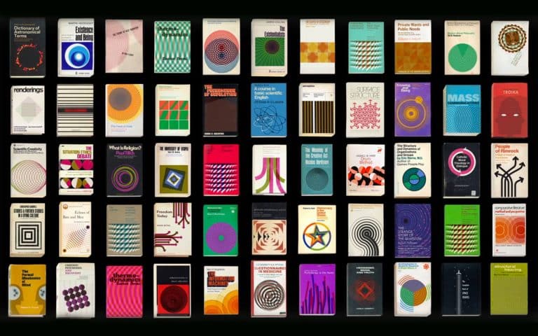 A series of 66 animated vintage book graphics