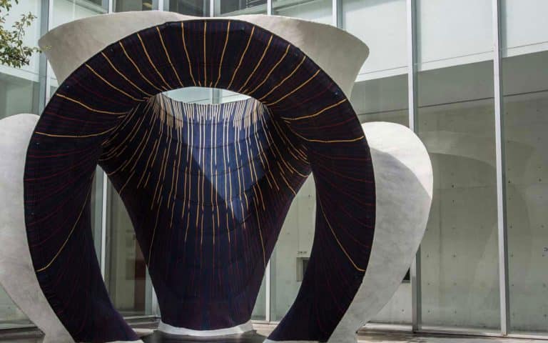 3D-knitted Formwork Pavilion By Zaha Hadid Architects and ETH Zurich