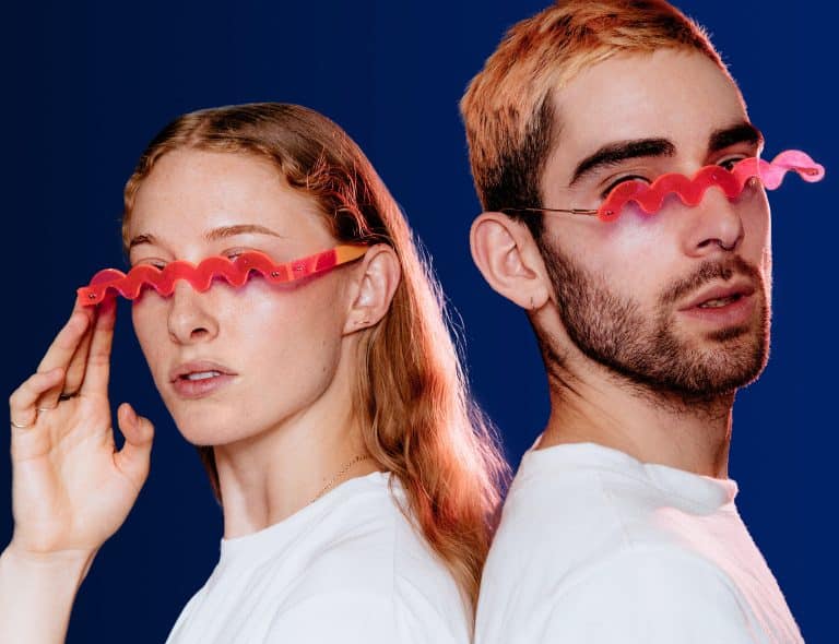 Bentel Brothers created a pair of glasses that squiggle your face